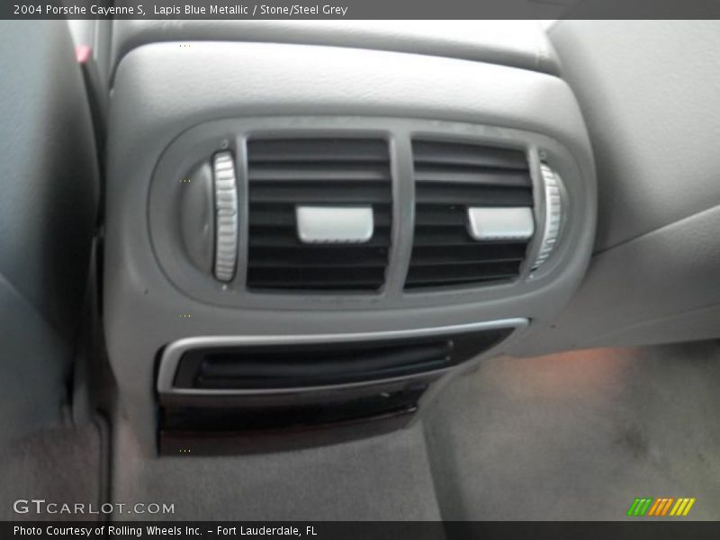 Lapis Blue Metallic / Stone/Steel Grey 2004 Porsche Cayenne S
