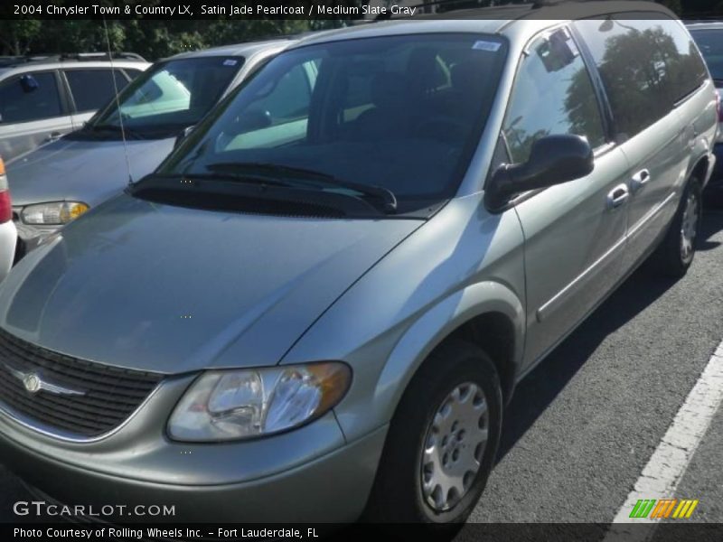 Satin Jade Pearlcoat / Medium Slate Gray 2004 Chrysler Town & Country LX