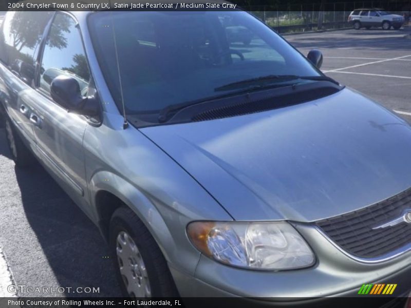 Satin Jade Pearlcoat / Medium Slate Gray 2004 Chrysler Town & Country LX