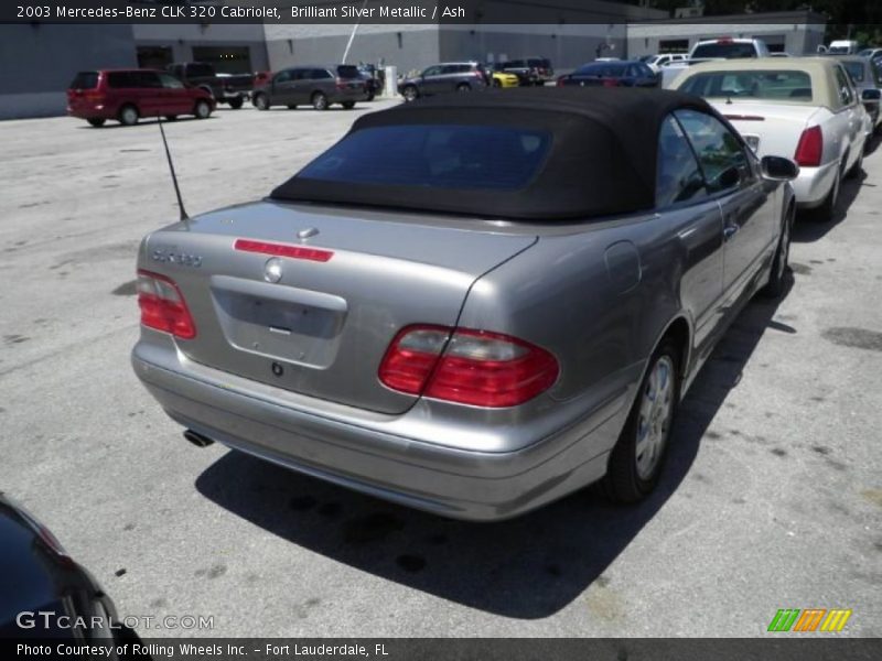 Brilliant Silver Metallic / Ash 2003 Mercedes-Benz CLK 320 Cabriolet