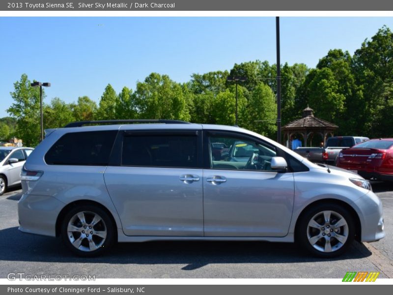 Silver Sky Metallic / Dark Charcoal 2013 Toyota Sienna SE