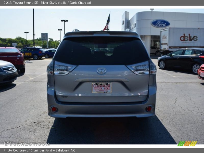 Silver Sky Metallic / Dark Charcoal 2013 Toyota Sienna SE