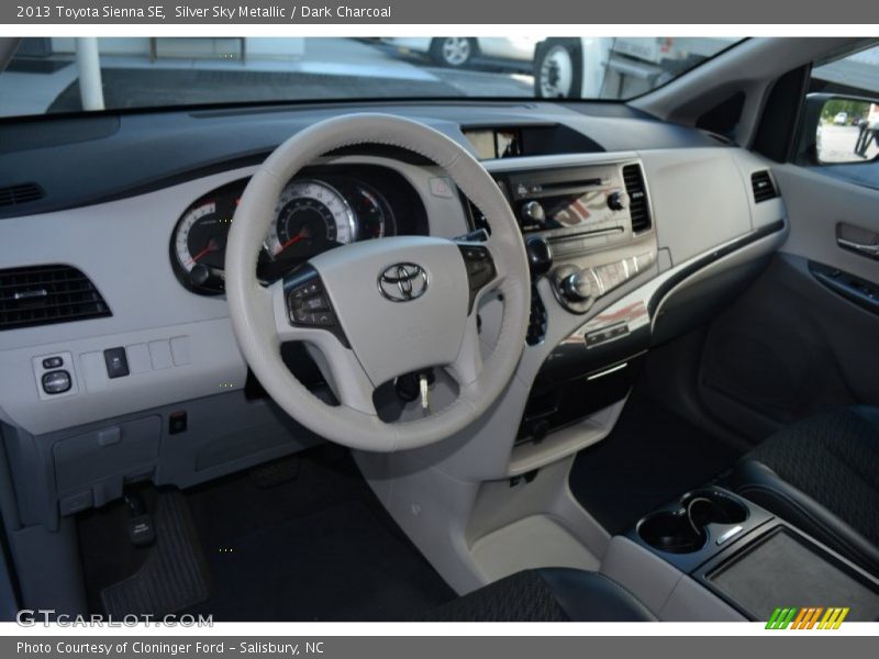 Silver Sky Metallic / Dark Charcoal 2013 Toyota Sienna SE