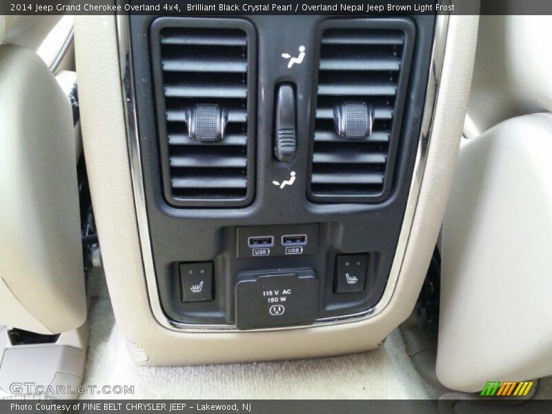 Brilliant Black Crystal Pearl / Overland Nepal Jeep Brown Light Frost 2014 Jeep Grand Cherokee Overland 4x4