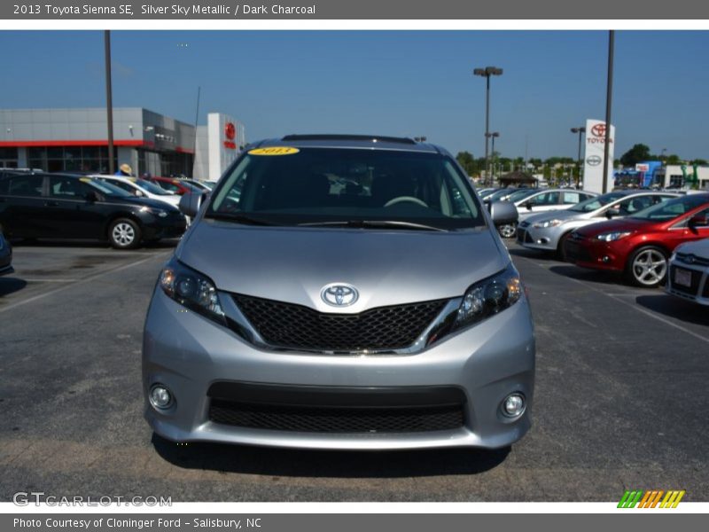 Silver Sky Metallic / Dark Charcoal 2013 Toyota Sienna SE