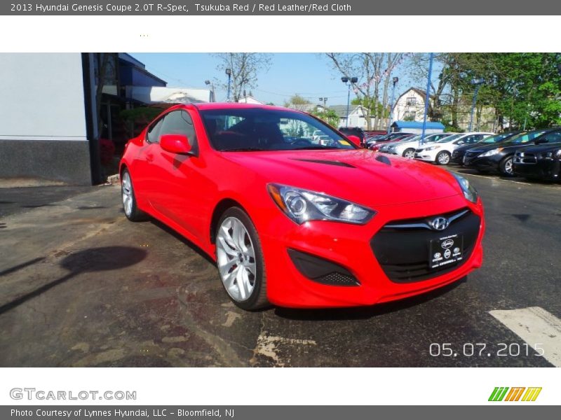 Tsukuba Red / Red Leather/Red Cloth 2013 Hyundai Genesis Coupe 2.0T R-Spec