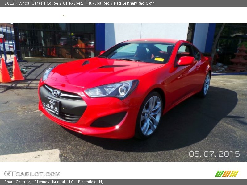 Tsukuba Red / Red Leather/Red Cloth 2013 Hyundai Genesis Coupe 2.0T R-Spec
