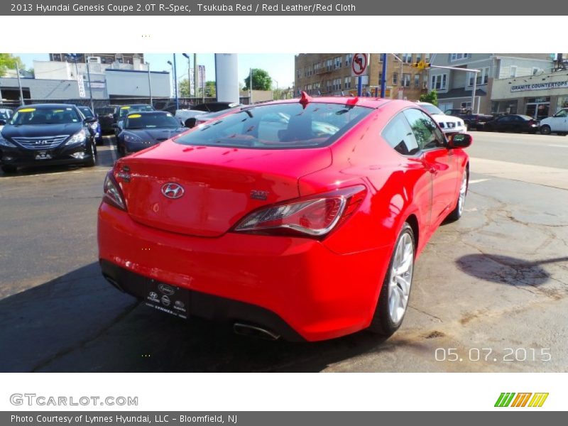 Tsukuba Red / Red Leather/Red Cloth 2013 Hyundai Genesis Coupe 2.0T R-Spec