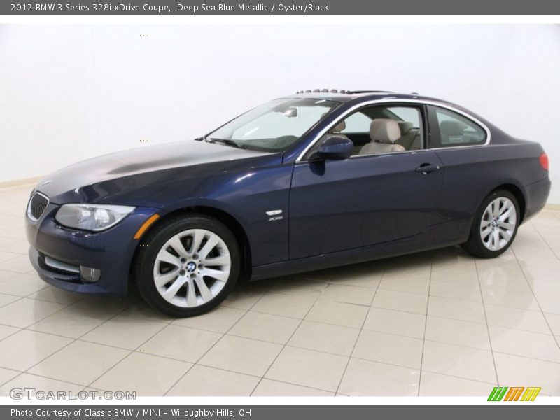 Deep Sea Blue Metallic / Oyster/Black 2012 BMW 3 Series 328i xDrive Coupe