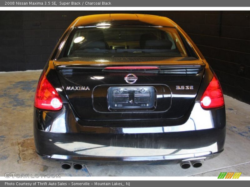 Super Black / Charcoal Black 2008 Nissan Maxima 3.5 SE