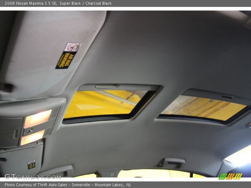 Super Black / Charcoal Black 2008 Nissan Maxima 3.5 SE