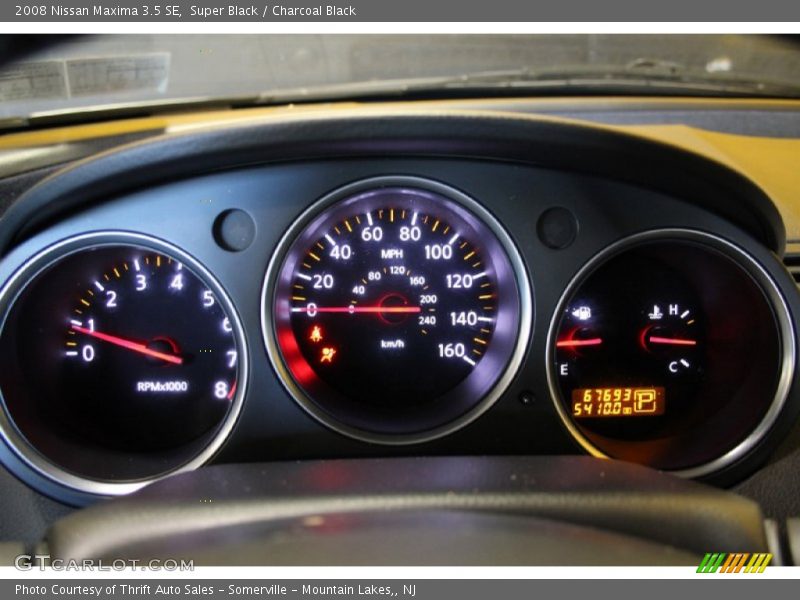 Super Black / Charcoal Black 2008 Nissan Maxima 3.5 SE