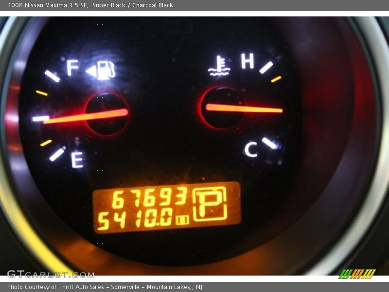 Super Black / Charcoal Black 2008 Nissan Maxima 3.5 SE