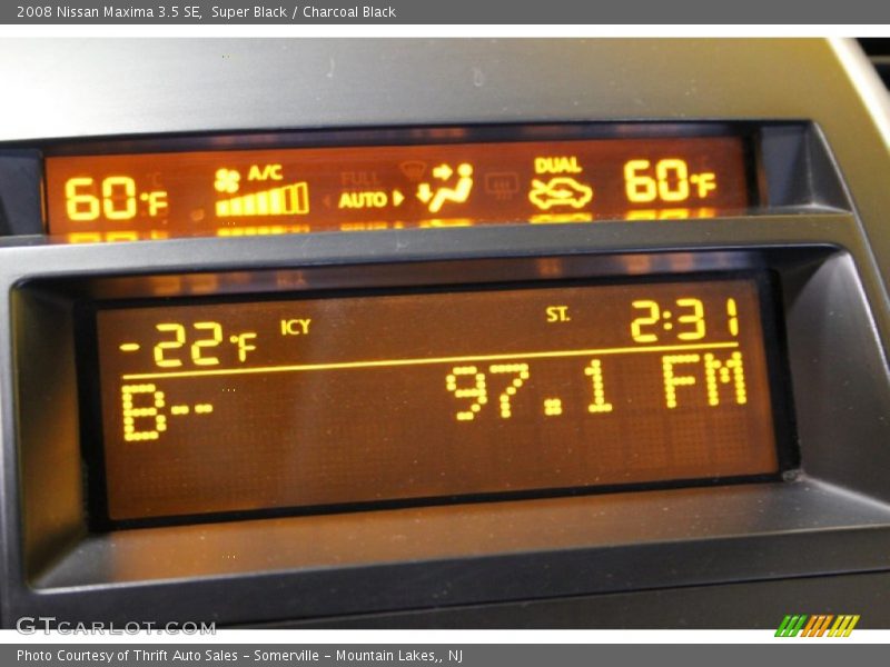 Super Black / Charcoal Black 2008 Nissan Maxima 3.5 SE