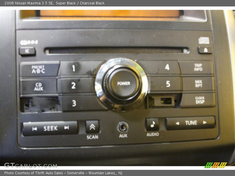 Super Black / Charcoal Black 2008 Nissan Maxima 3.5 SE