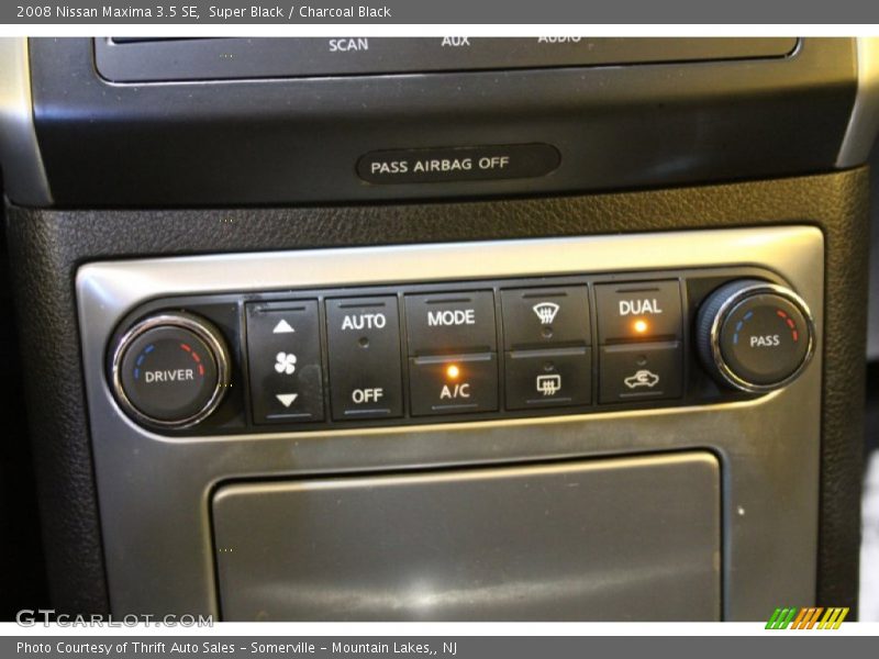 Super Black / Charcoal Black 2008 Nissan Maxima 3.5 SE