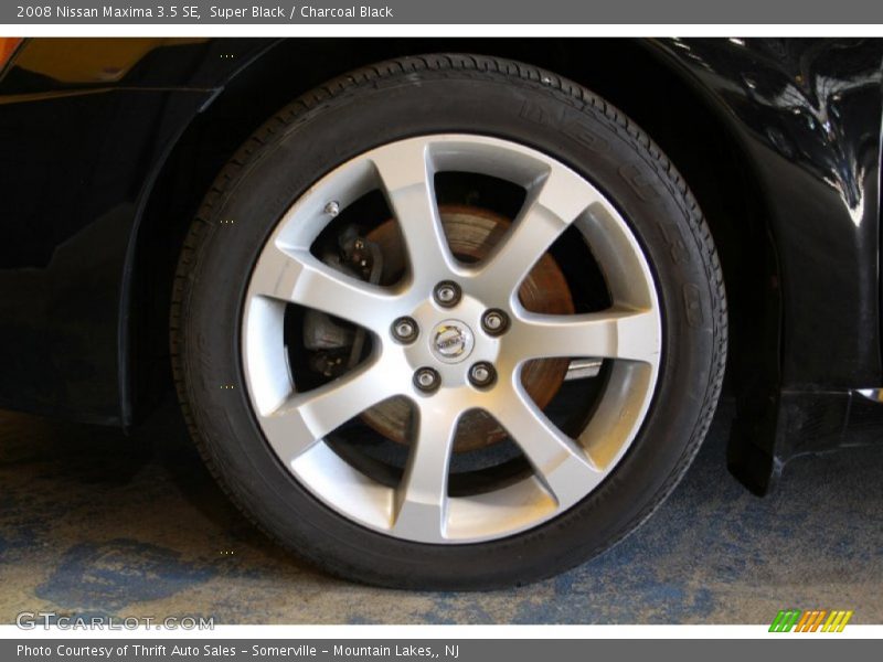 Super Black / Charcoal Black 2008 Nissan Maxima 3.5 SE