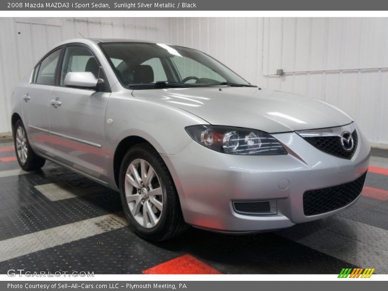 Sunlight Silver Metallic / Black 2008 Mazda MAZDA3 i Sport Sedan