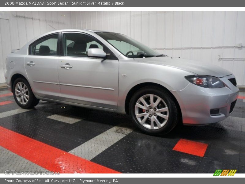 Sunlight Silver Metallic / Black 2008 Mazda MAZDA3 i Sport Sedan