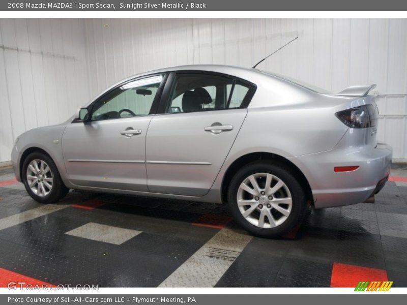 Sunlight Silver Metallic / Black 2008 Mazda MAZDA3 i Sport Sedan