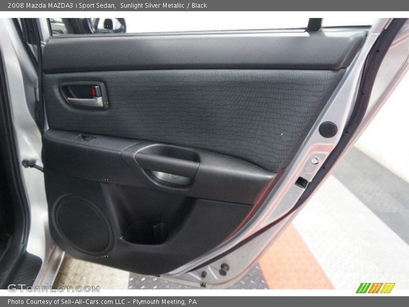 Sunlight Silver Metallic / Black 2008 Mazda MAZDA3 i Sport Sedan