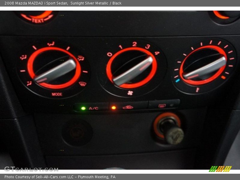 Sunlight Silver Metallic / Black 2008 Mazda MAZDA3 i Sport Sedan