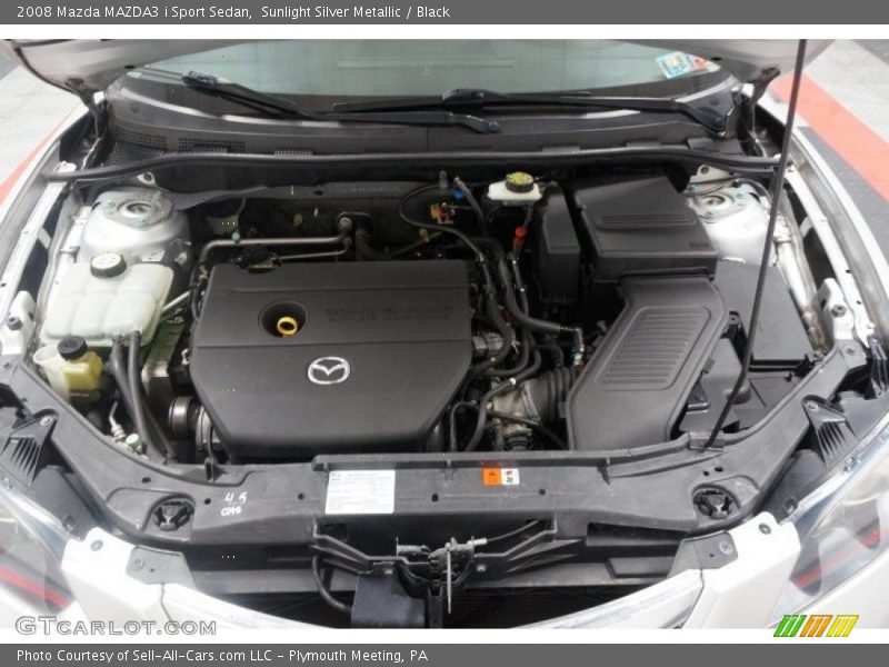 Sunlight Silver Metallic / Black 2008 Mazda MAZDA3 i Sport Sedan