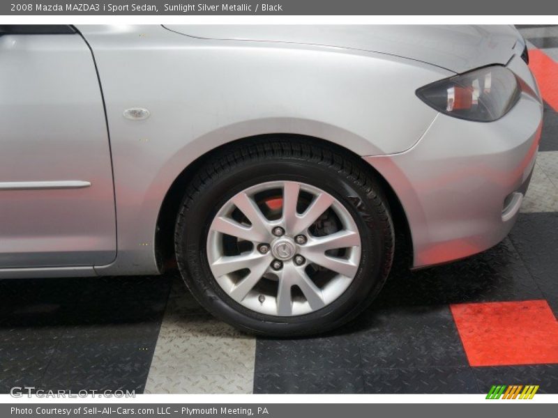 Sunlight Silver Metallic / Black 2008 Mazda MAZDA3 i Sport Sedan