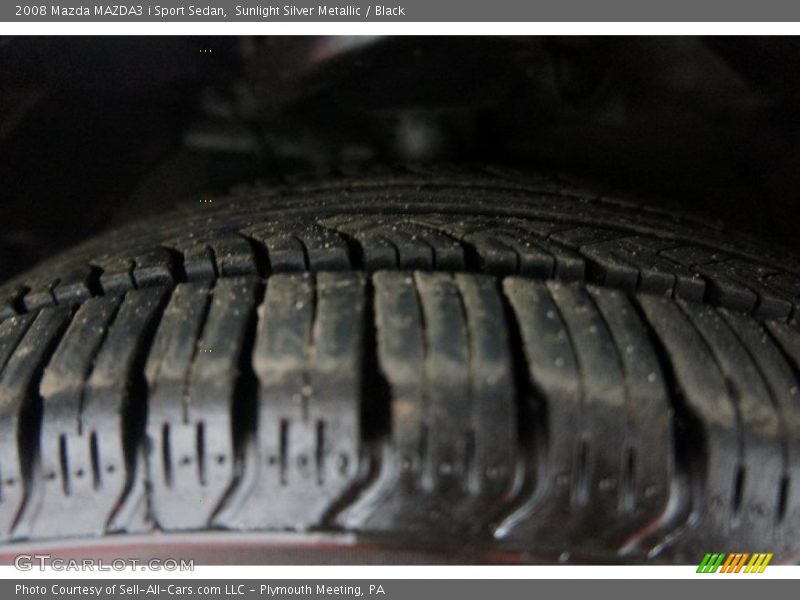 Sunlight Silver Metallic / Black 2008 Mazda MAZDA3 i Sport Sedan