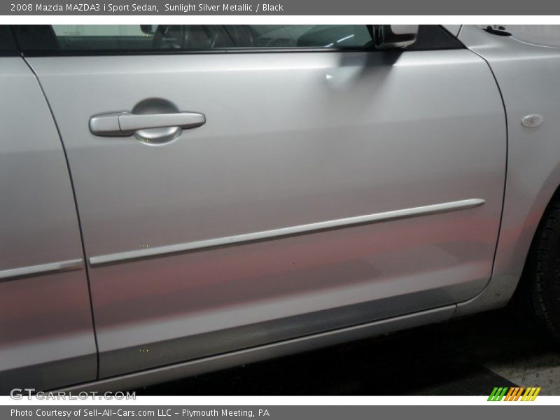 Sunlight Silver Metallic / Black 2008 Mazda MAZDA3 i Sport Sedan