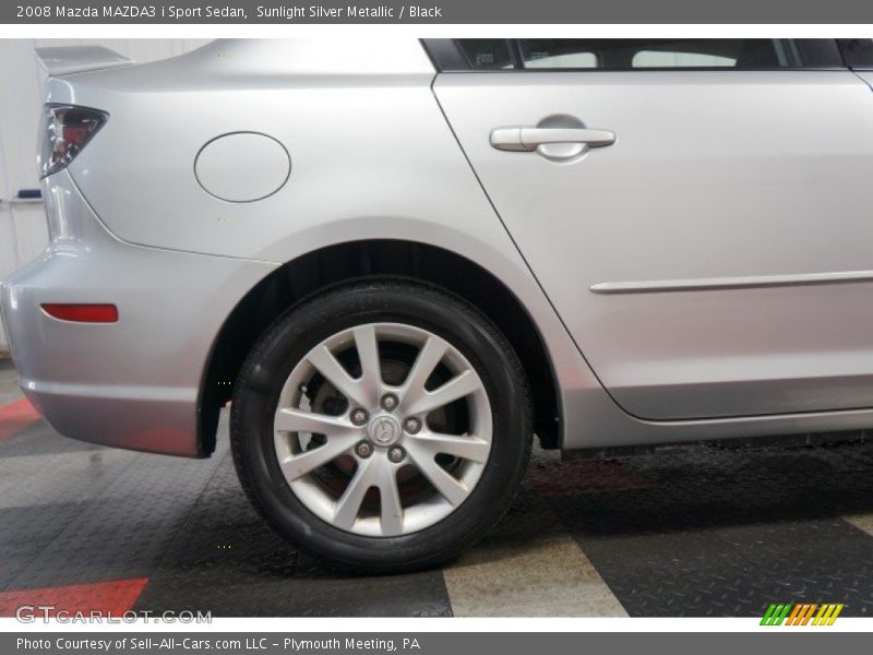 Sunlight Silver Metallic / Black 2008 Mazda MAZDA3 i Sport Sedan