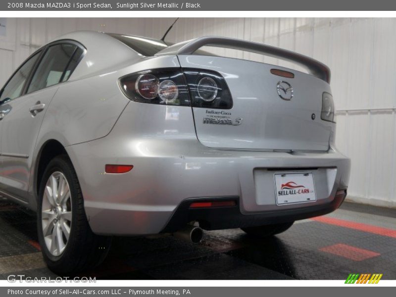 Sunlight Silver Metallic / Black 2008 Mazda MAZDA3 i Sport Sedan