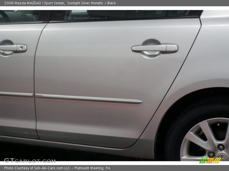 Sunlight Silver Metallic / Black 2008 Mazda MAZDA3 i Sport Sedan