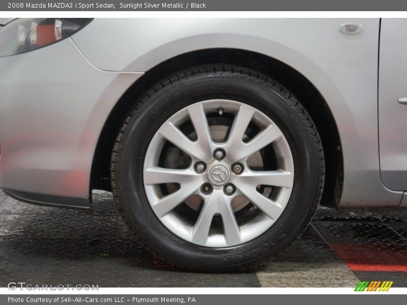 Sunlight Silver Metallic / Black 2008 Mazda MAZDA3 i Sport Sedan