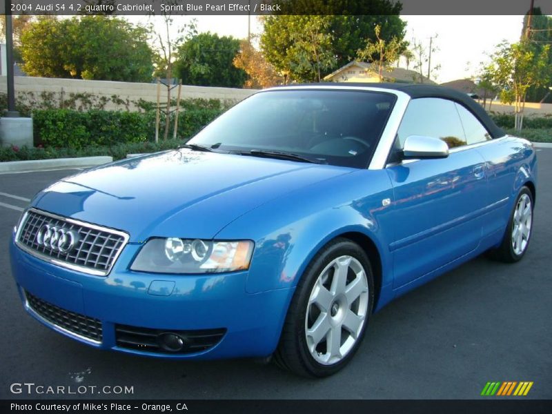 Sprint Blue Pearl Effect / Black 2004 Audi S4 4.2 quattro Cabriolet