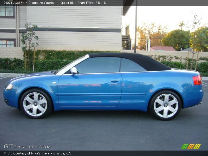 Sprint Blue Pearl Effect / Black 2004 Audi S4 4.2 quattro Cabriolet