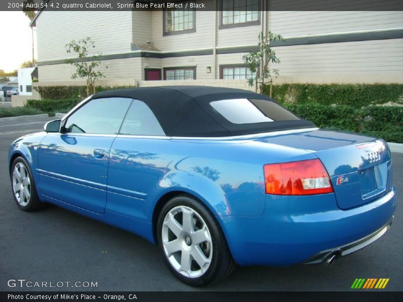 Sprint Blue Pearl Effect / Black 2004 Audi S4 4.2 quattro Cabriolet
