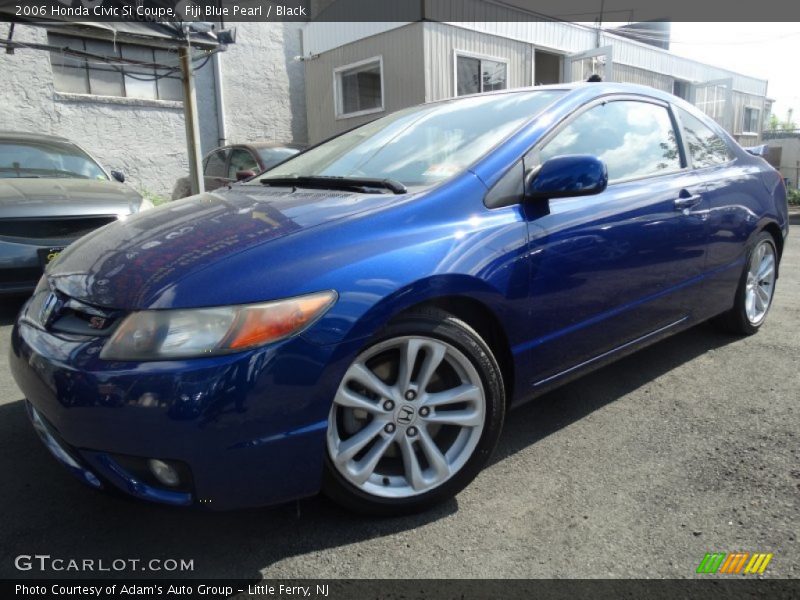 Fiji Blue Pearl / Black 2006 Honda Civic Si Coupe