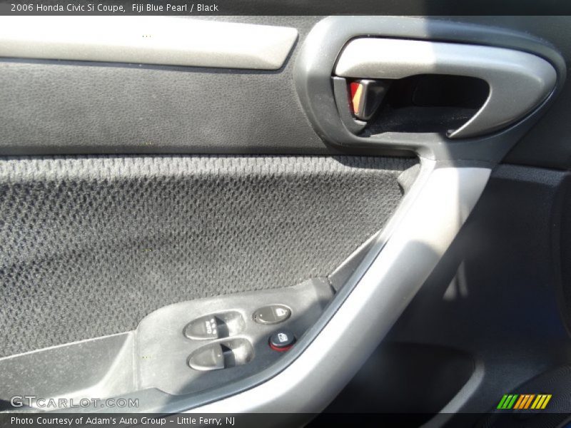 Fiji Blue Pearl / Black 2006 Honda Civic Si Coupe