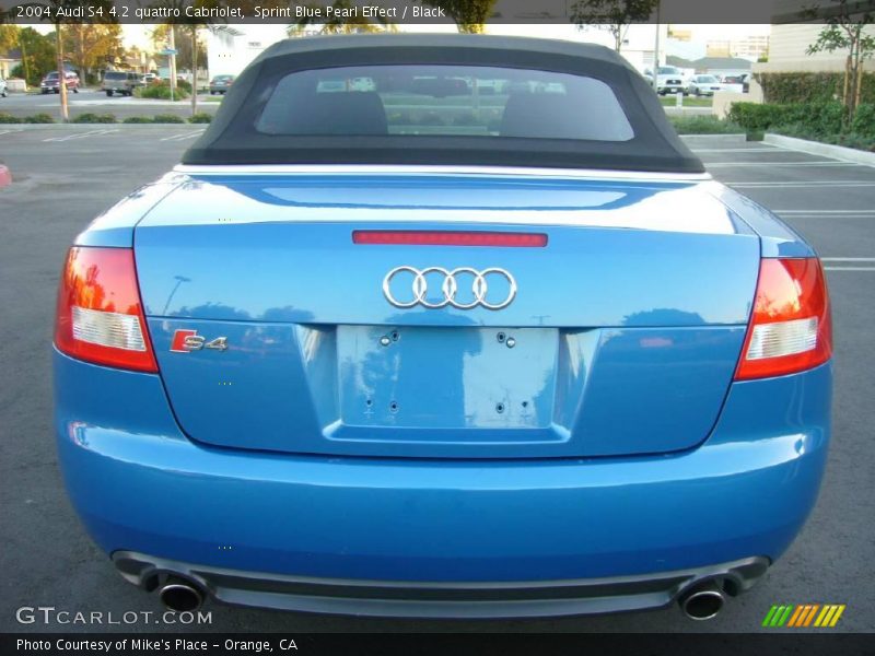 Sprint Blue Pearl Effect / Black 2004 Audi S4 4.2 quattro Cabriolet