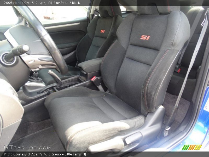 Fiji Blue Pearl / Black 2006 Honda Civic Si Coupe