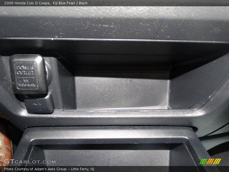 Fiji Blue Pearl / Black 2006 Honda Civic Si Coupe