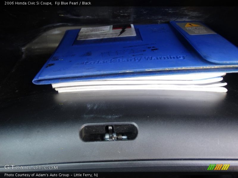 Fiji Blue Pearl / Black 2006 Honda Civic Si Coupe