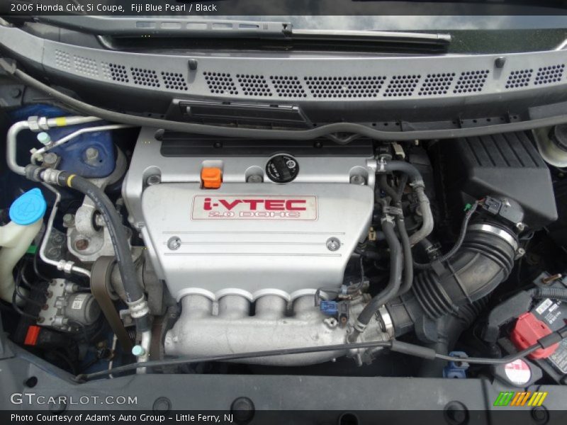 Fiji Blue Pearl / Black 2006 Honda Civic Si Coupe