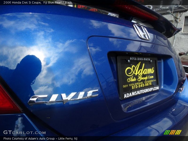 Fiji Blue Pearl / Black 2006 Honda Civic Si Coupe
