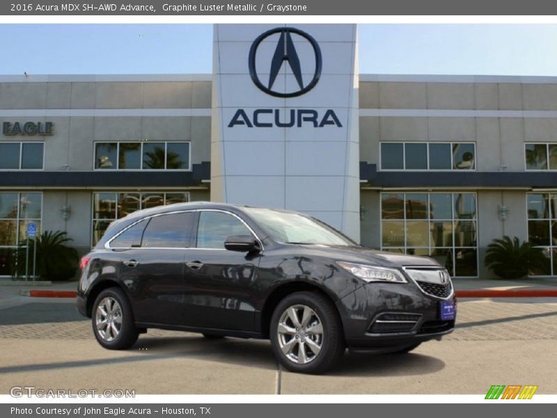 Graphite Luster Metallic / Graystone 2016 Acura MDX SH-AWD Advance