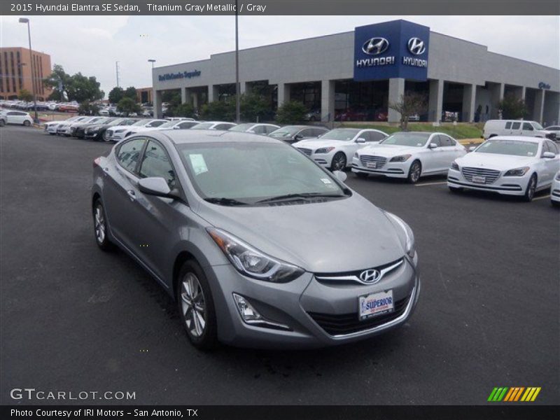 Titanium Gray Metallic / Gray 2015 Hyundai Elantra SE Sedan