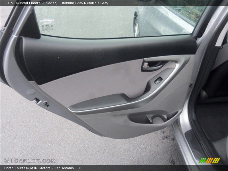 Titanium Gray Metallic / Gray 2015 Hyundai Elantra SE Sedan