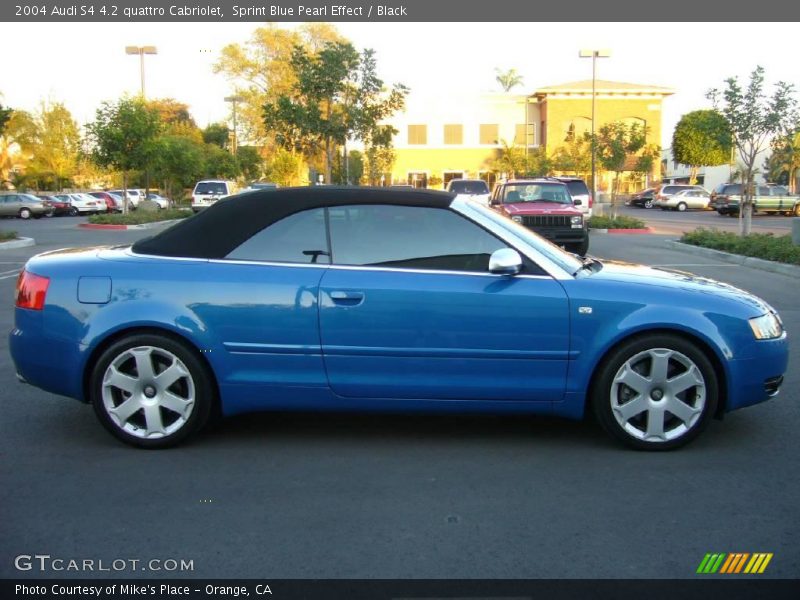Sprint Blue Pearl Effect / Black 2004 Audi S4 4.2 quattro Cabriolet