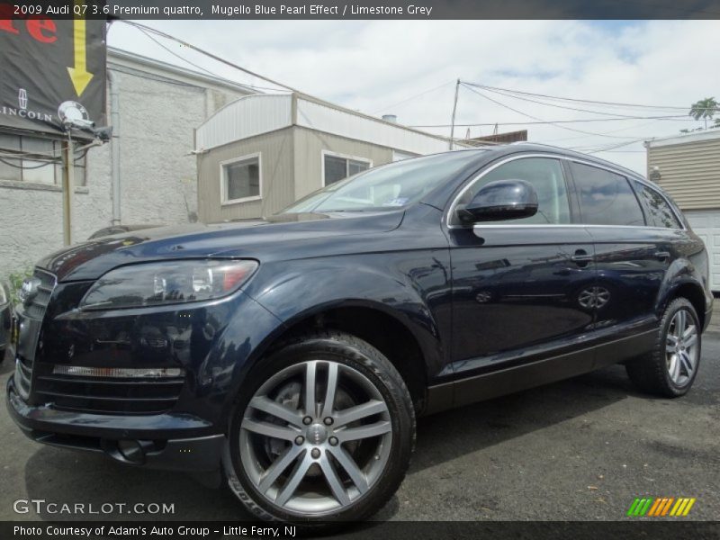 Mugello Blue Pearl Effect / Limestone Grey 2009 Audi Q7 3.6 Premium quattro